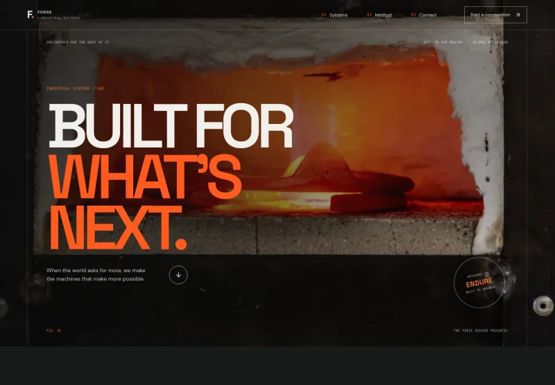 Industrial Machinery Website Template