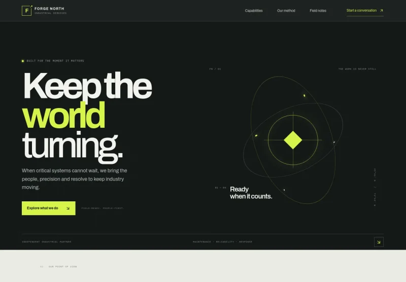 Industrial Services Website Template
