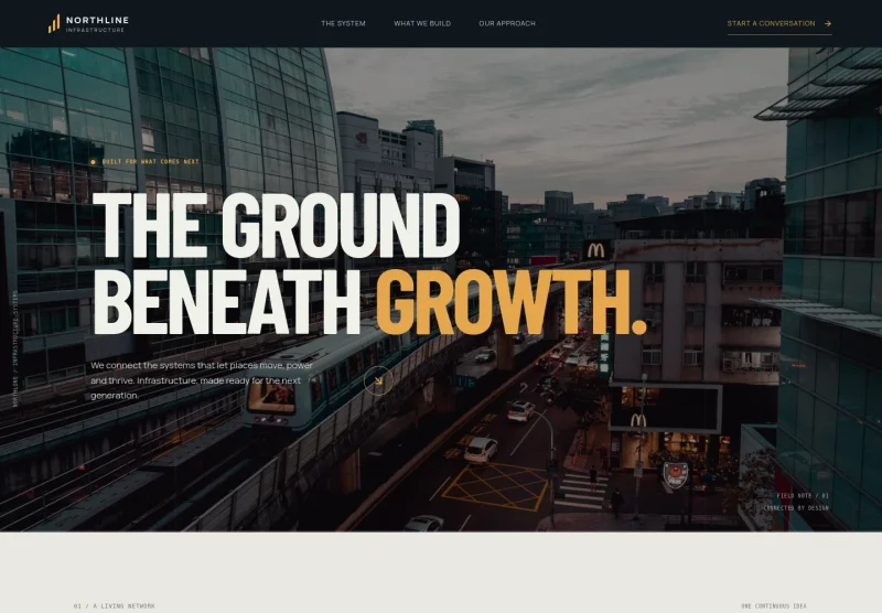 Infrastructure Company Website Template