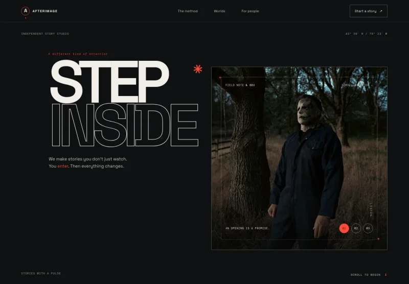 Interactive Storytelling Website Template