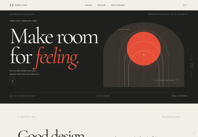 Interior Design Website Template