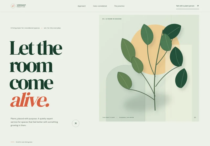 Interior Plant Service Website Template