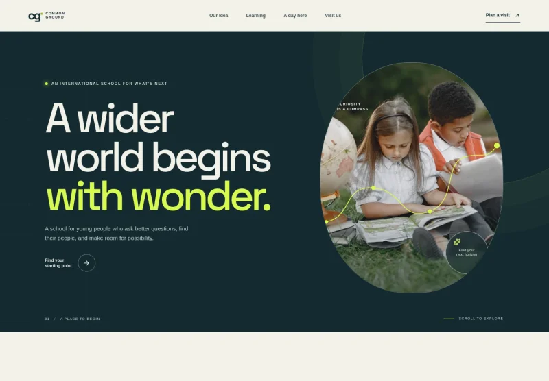 International School Website Template