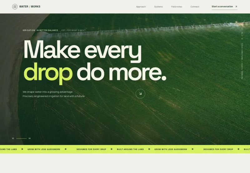Irrigation Website Template