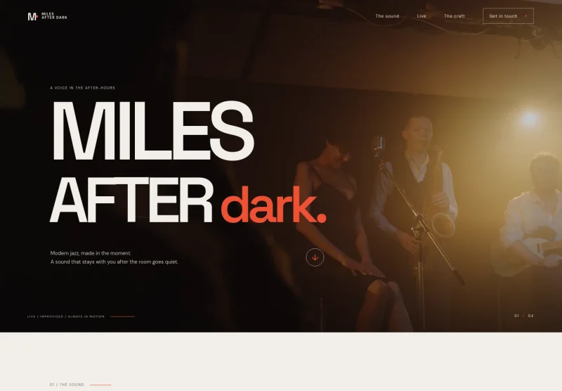 Jazz Musician Website Template