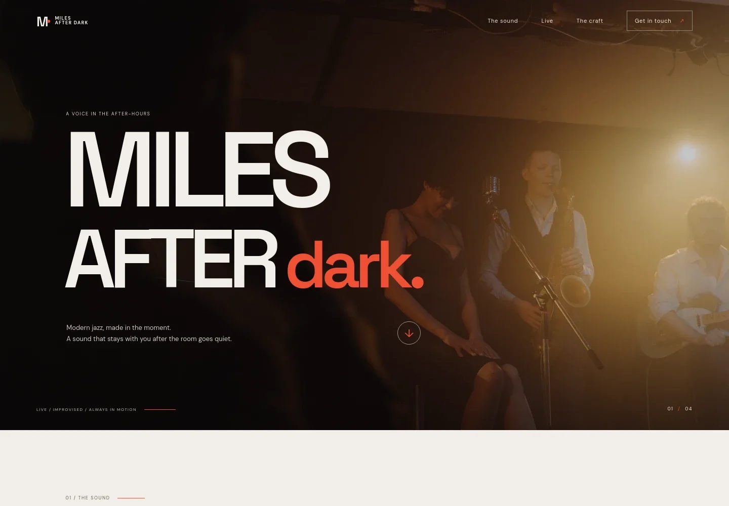 Jazz Musician Website Template