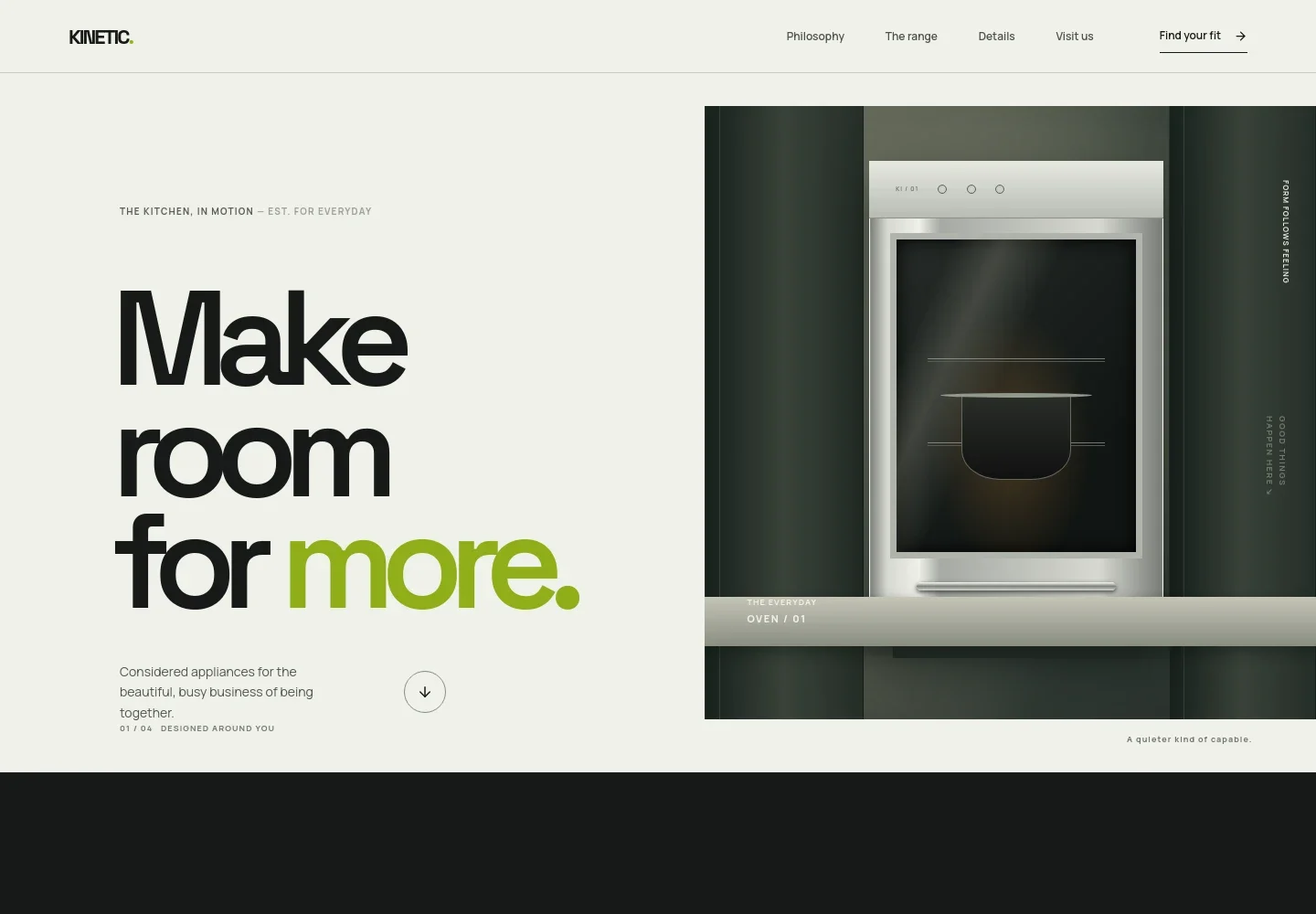Kitchen Appliances Website Template