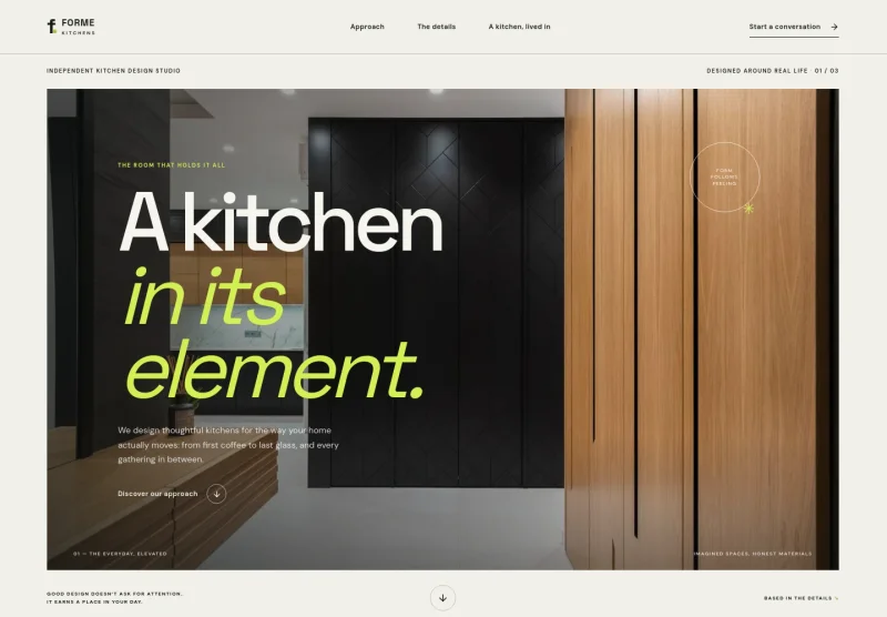 Kitchen Design Website Template