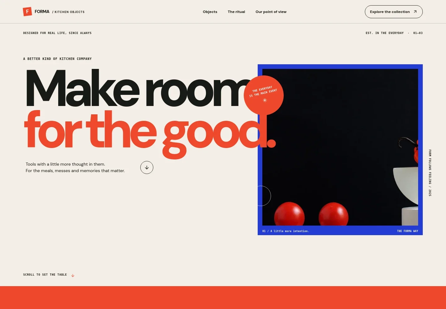 Kitchen Product Website Template