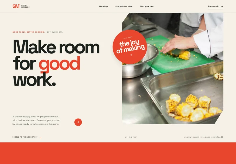 Kitchen Supply Store Website Template