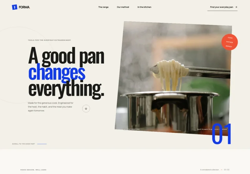 Kitchenware Website Template