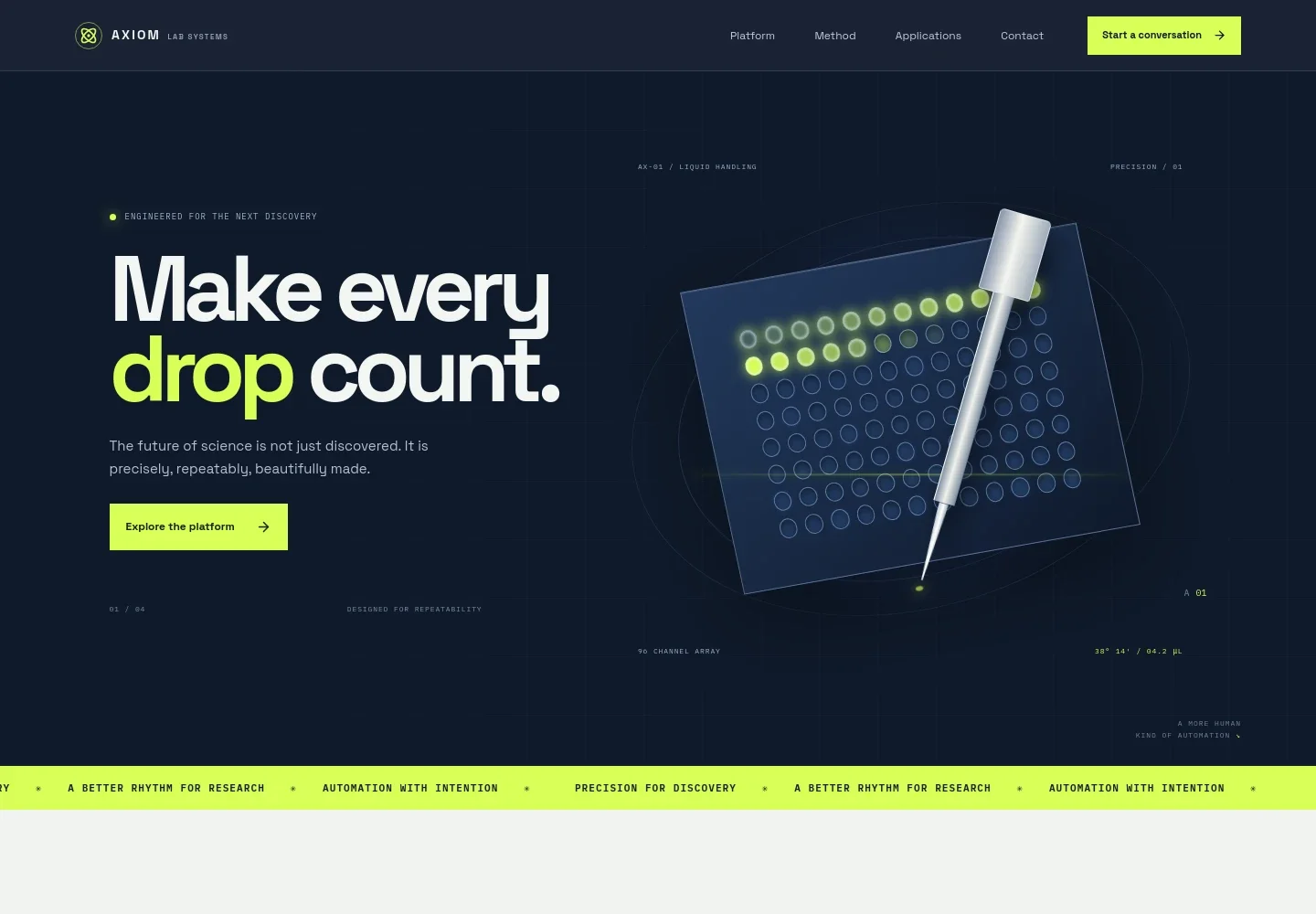 Lab Automation Website Template