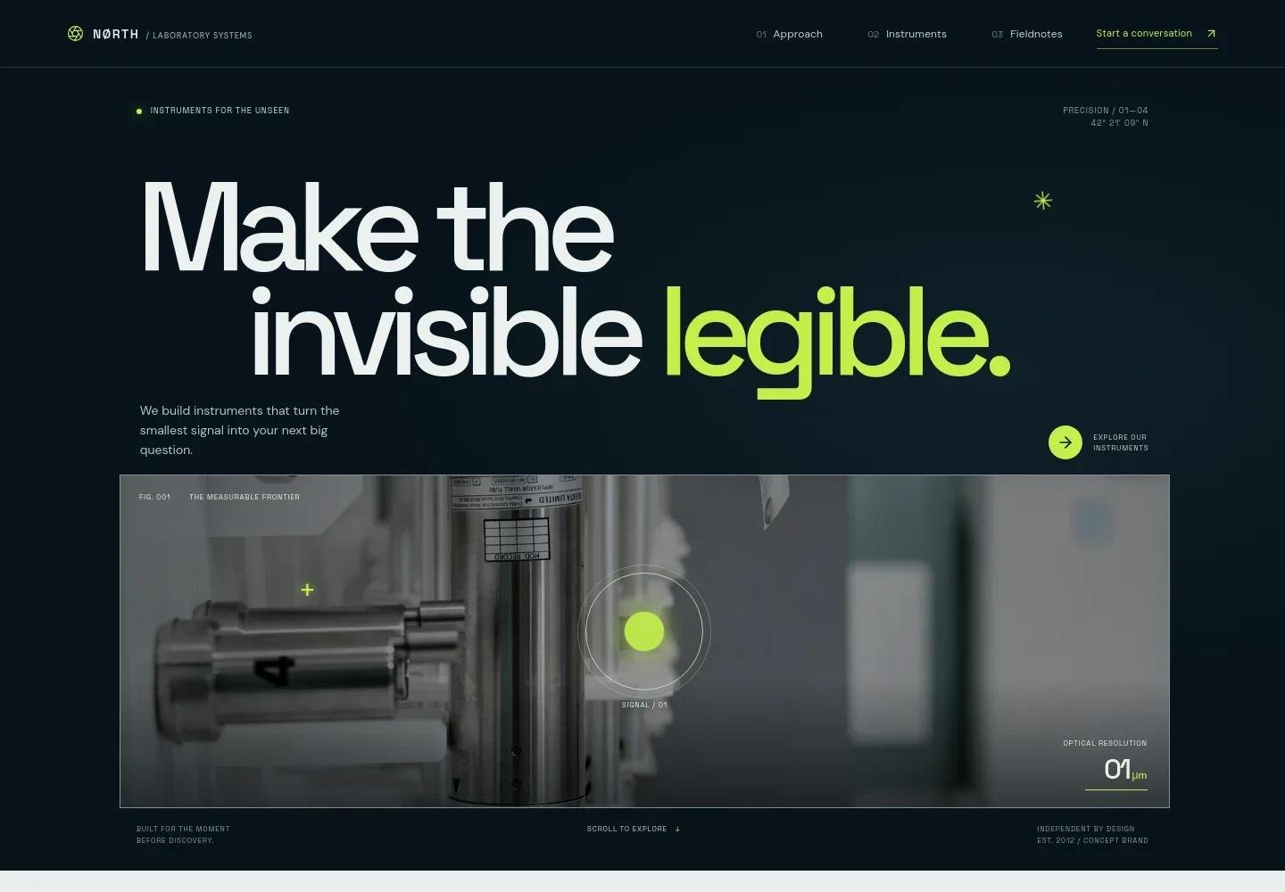 Laboratory Equipment Website Template