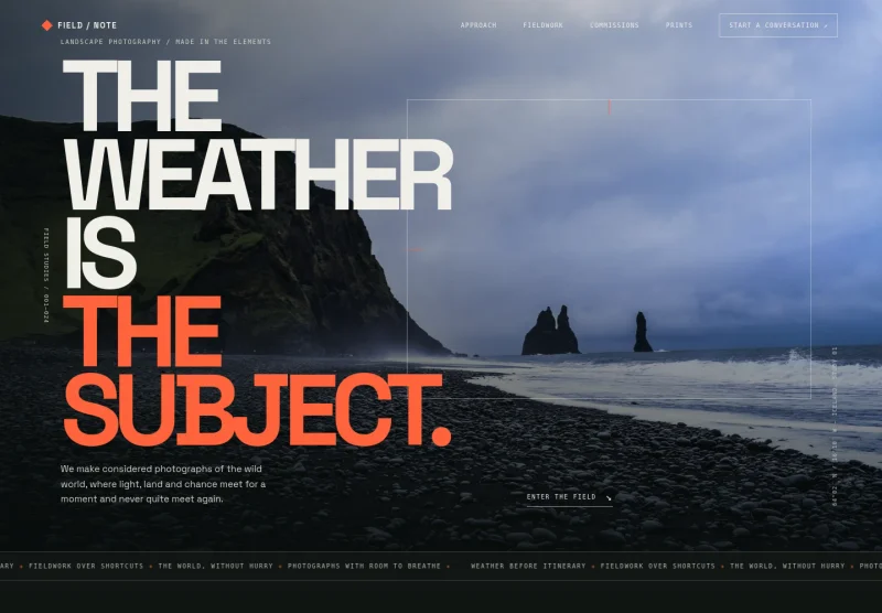 Landscape Photography Website Template