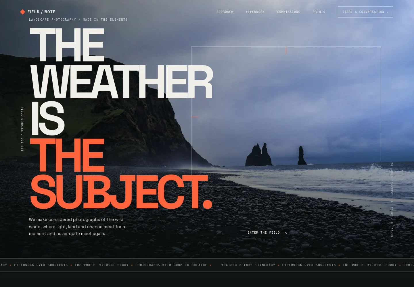 Landscape Photography Website Template