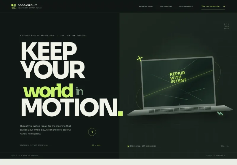 Laptop Repair Website Template