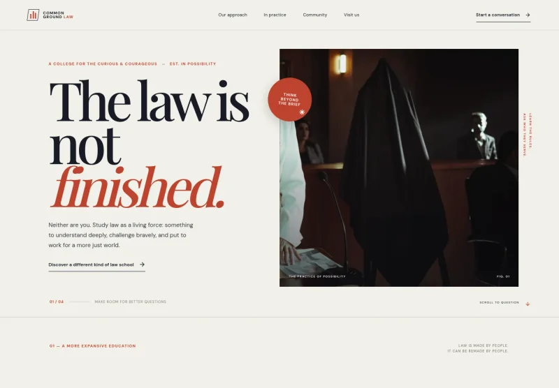 Law College Website Template