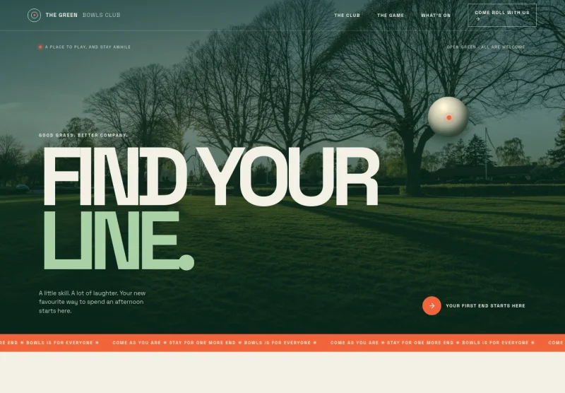 Lawn Bowls Club Website Template