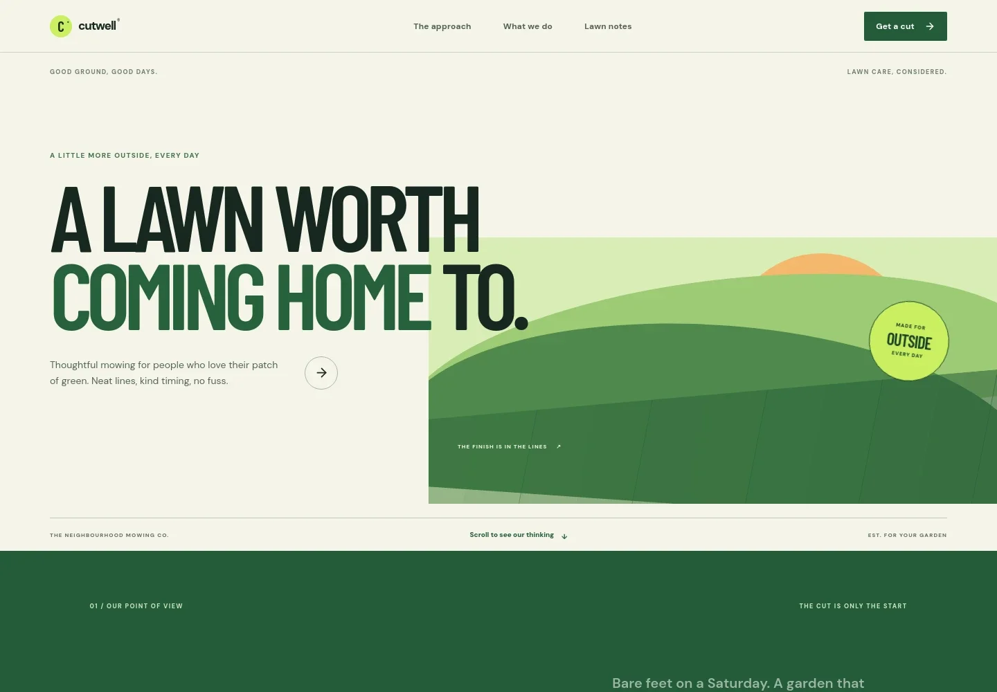 Lawn Mowing Website Template
