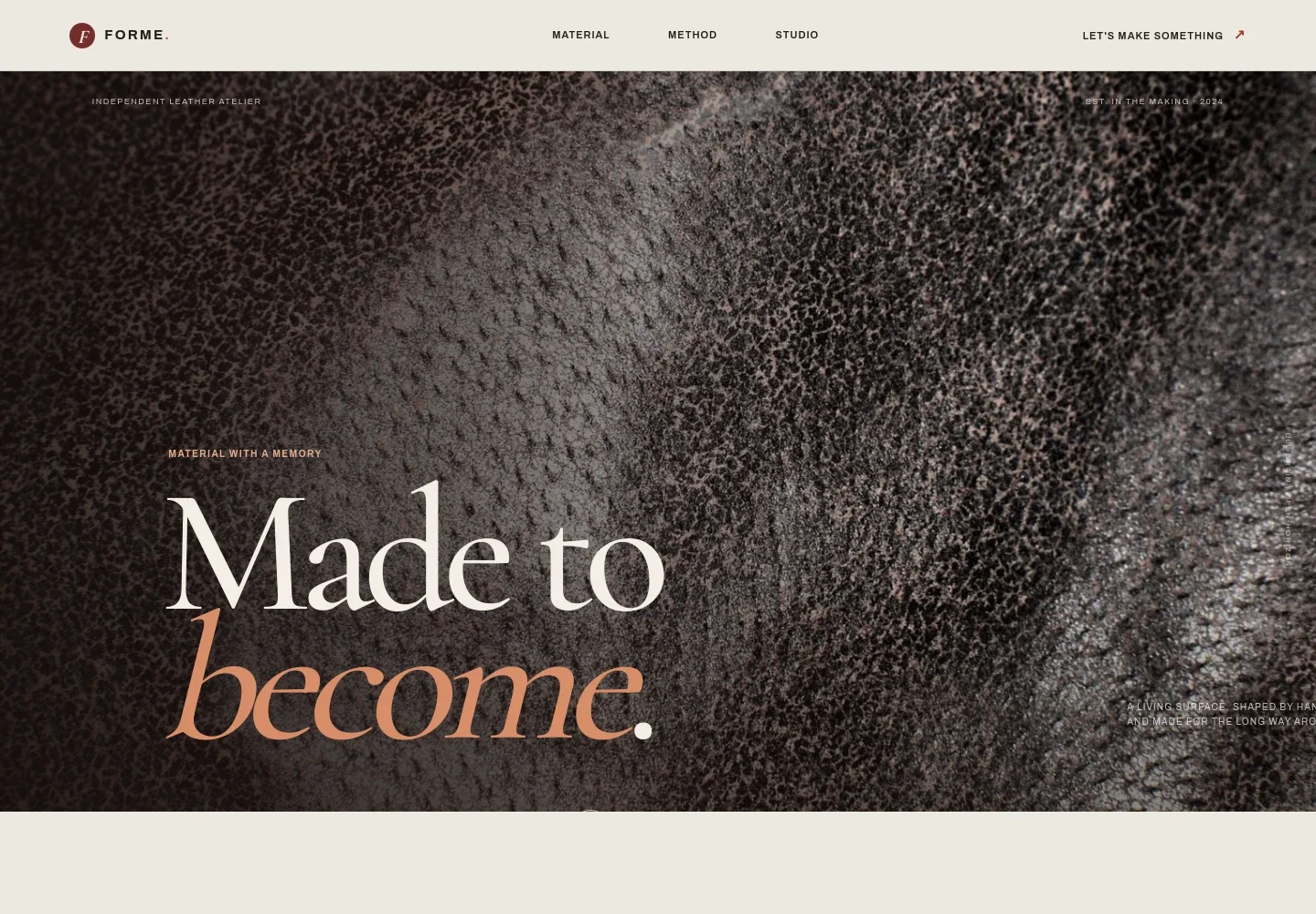 Leather Website Template