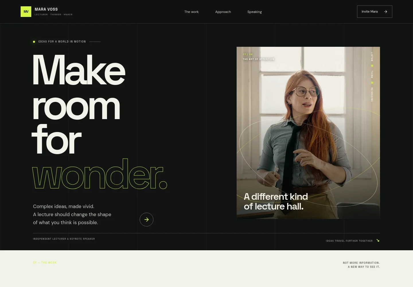 Lecturer Website Template