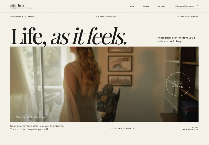 Lifestyle Photography Website Template