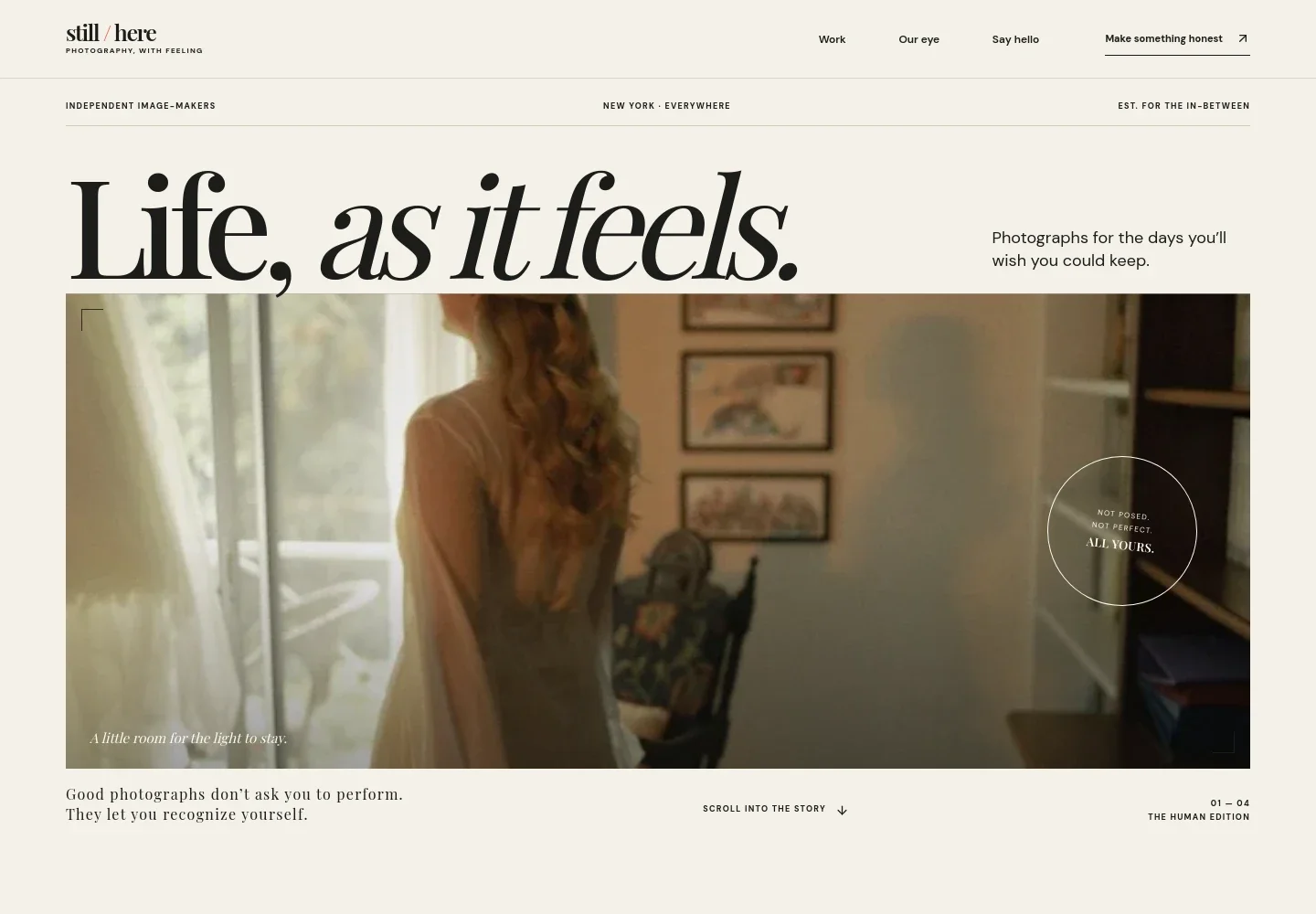 Lifestyle Photography Website Template