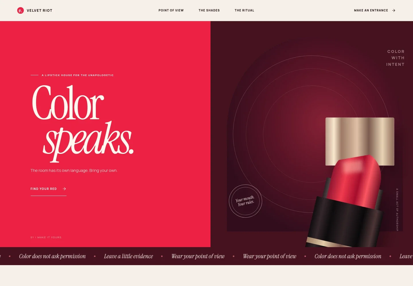 Lipstick Website Template