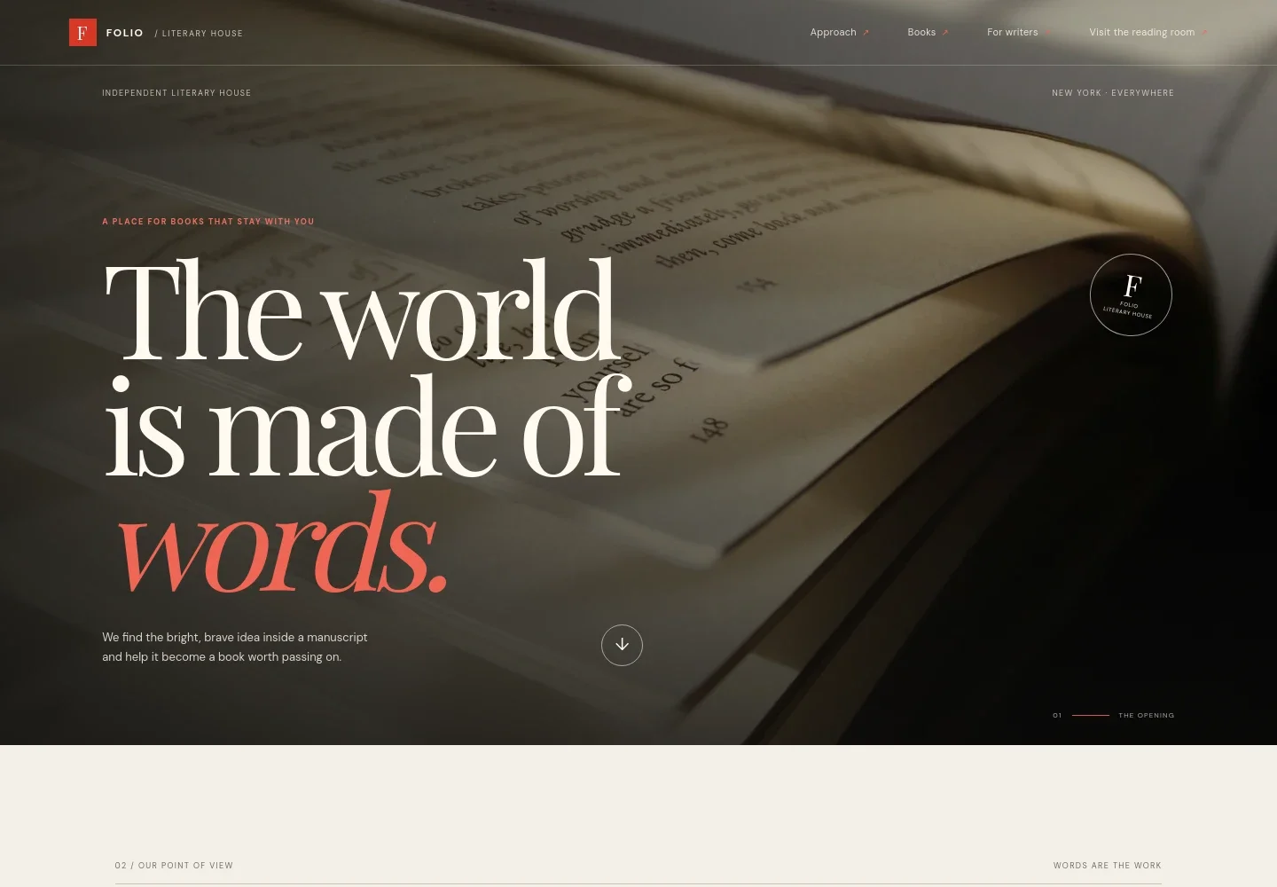 Literature Website Template