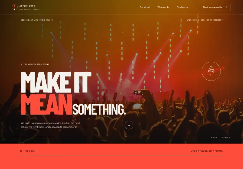 Live Music Website Template