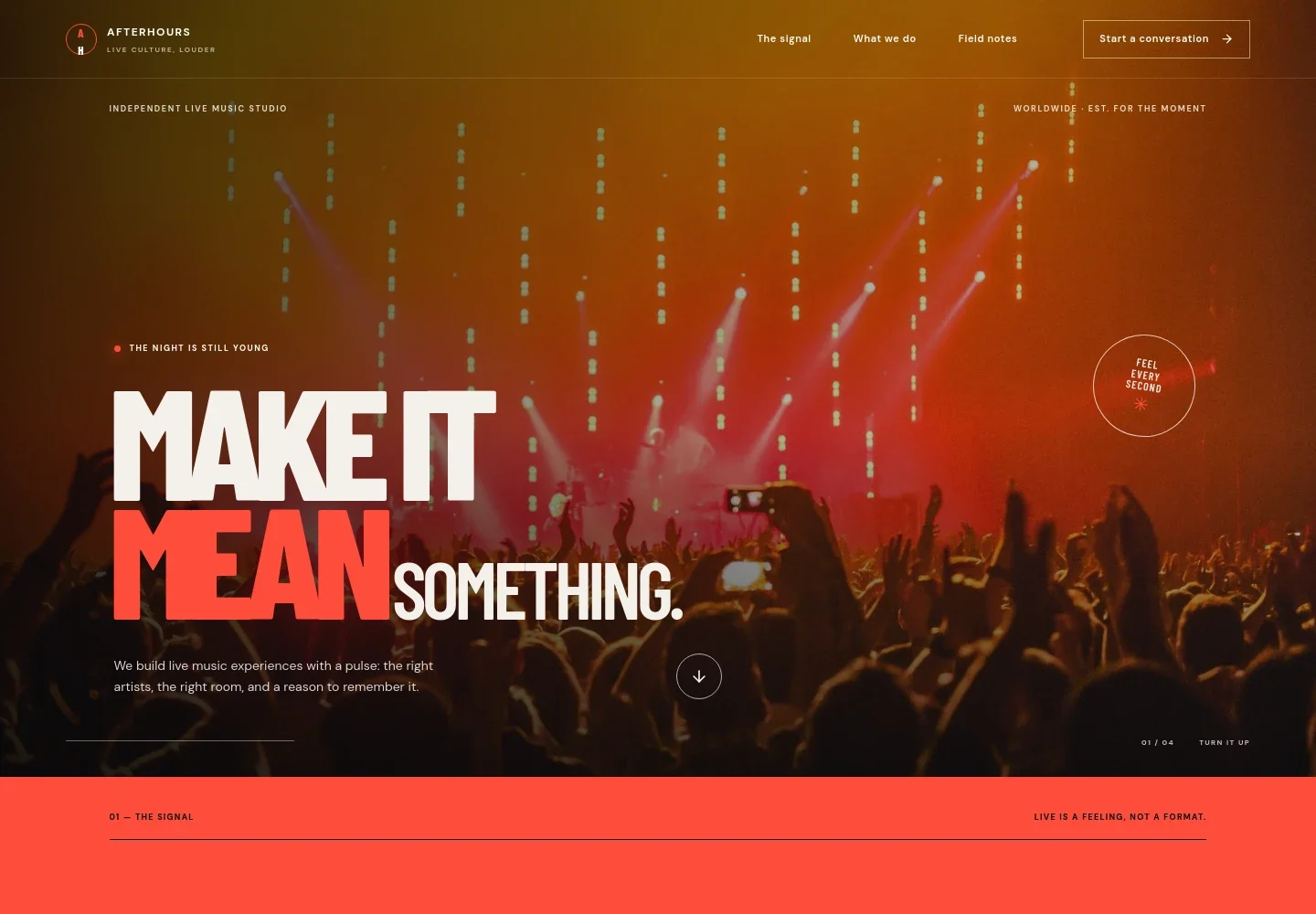 Live Music Website Template
