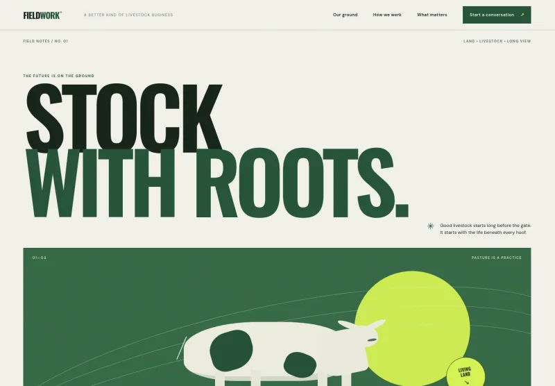 Livestock Website Template