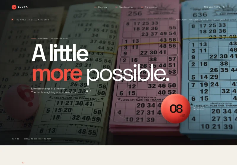 Lottery Website Template