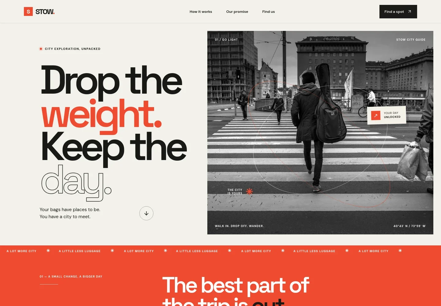 Luggage Storage Facility Website Template