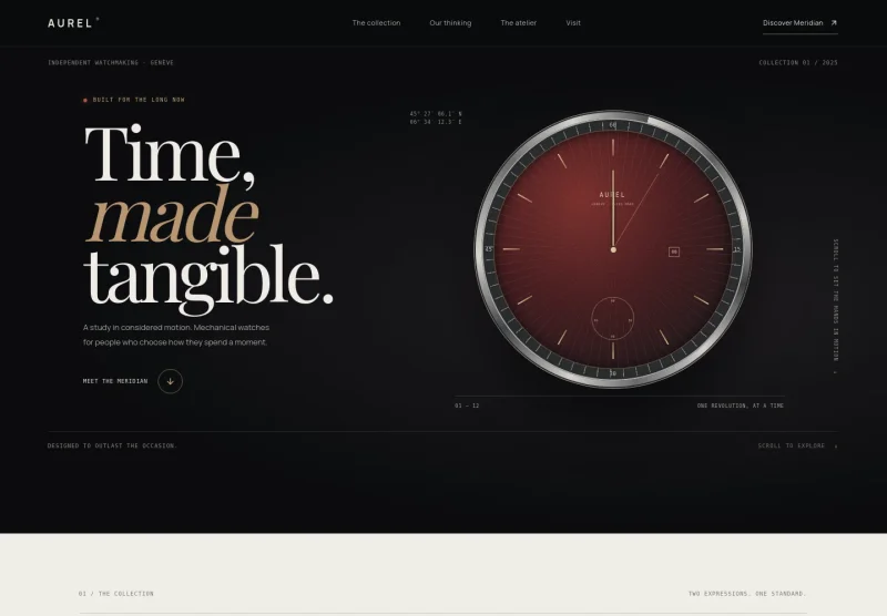 Luxury Watch Website Template