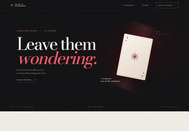 Magician Website Template