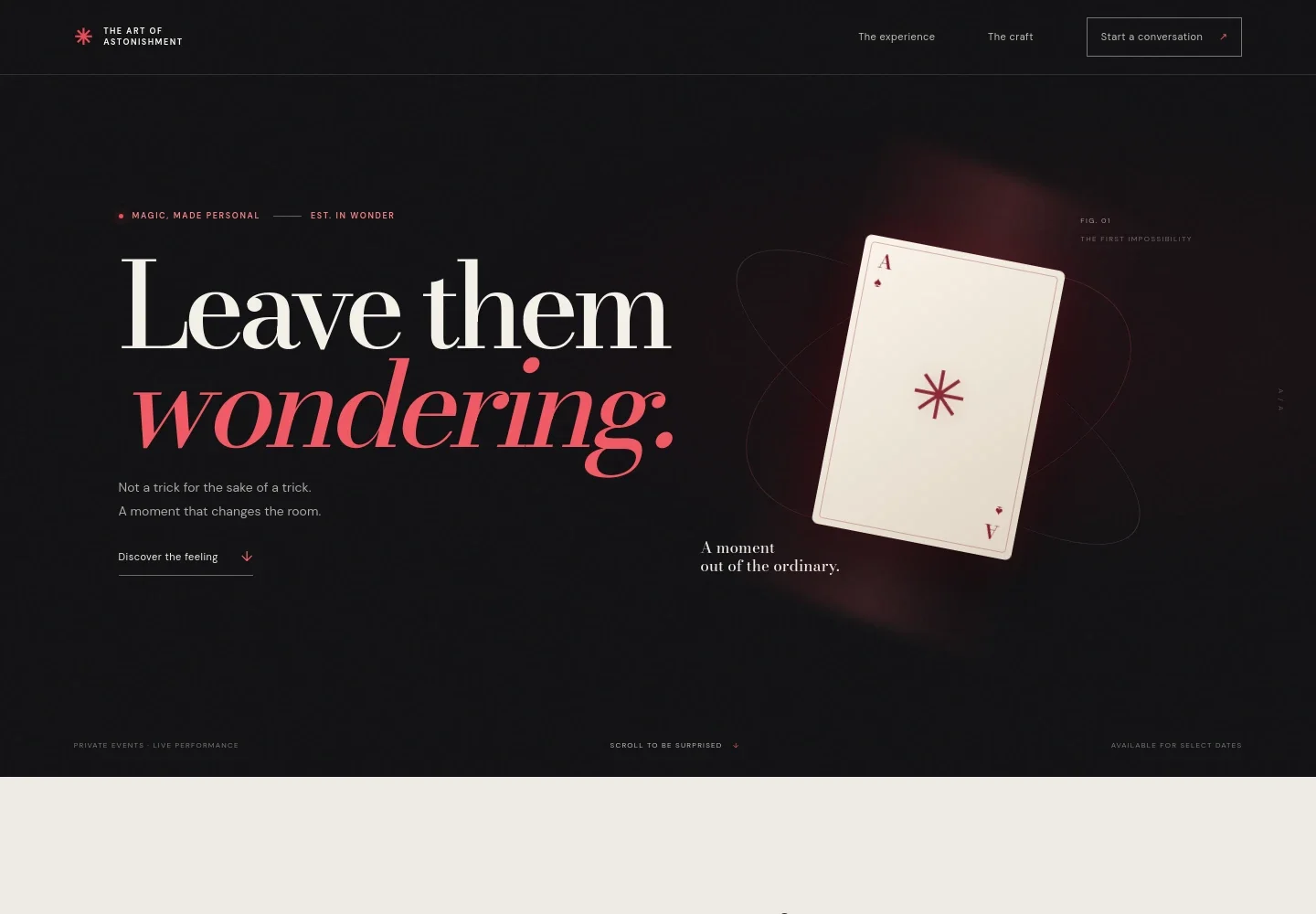 Magician Website Template