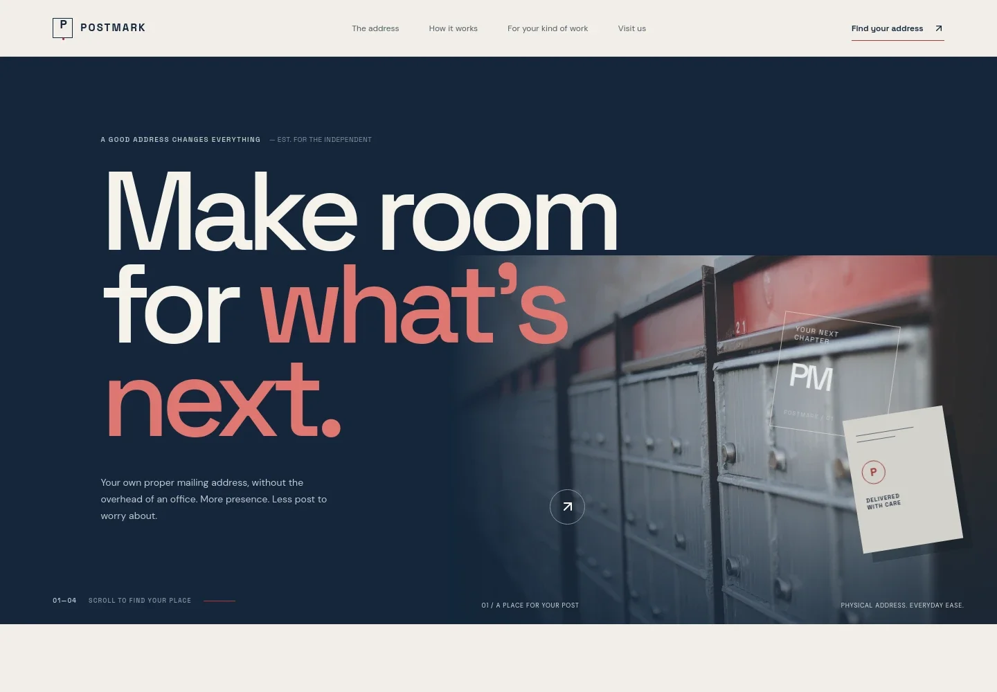 Mailbox Rental Service Website Template