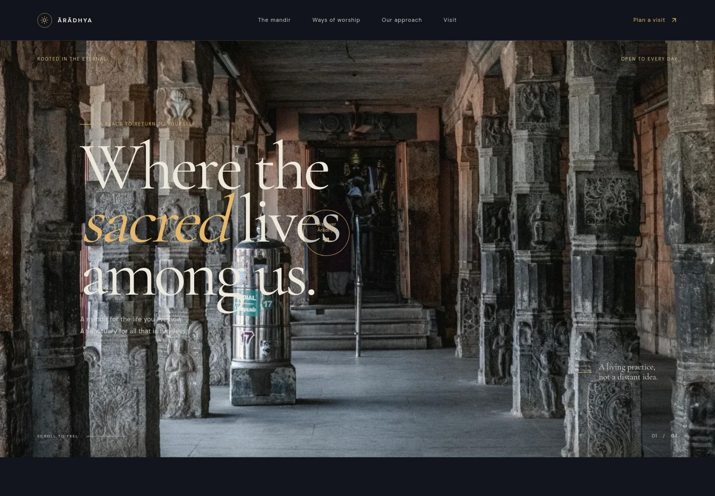 Mandir Website Template