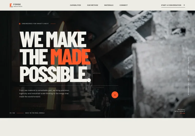 Manufacturing Website Template