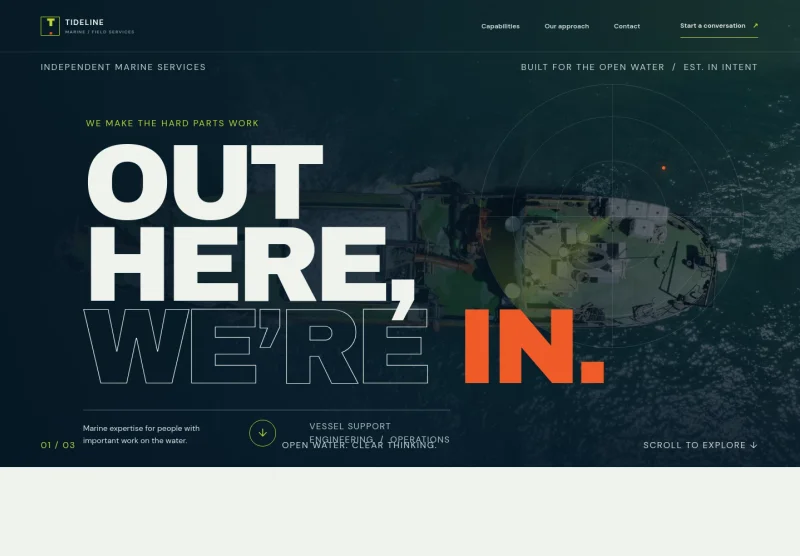 Marine Services Website Template