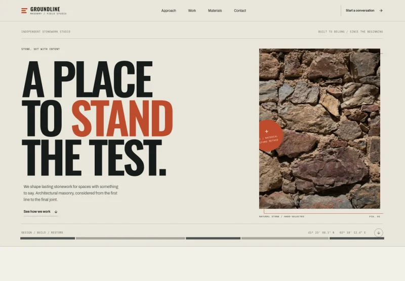 Masonry Website Template
