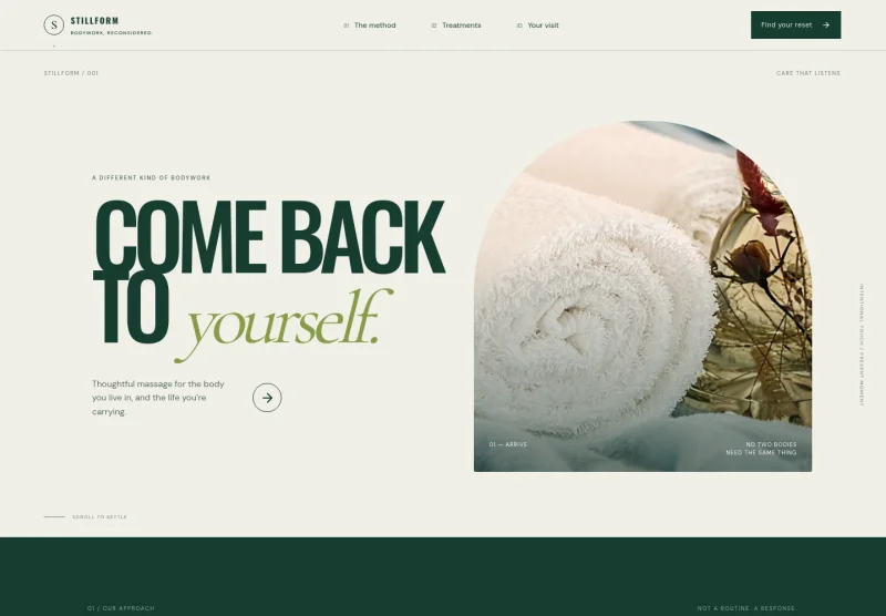 Massage Website Template