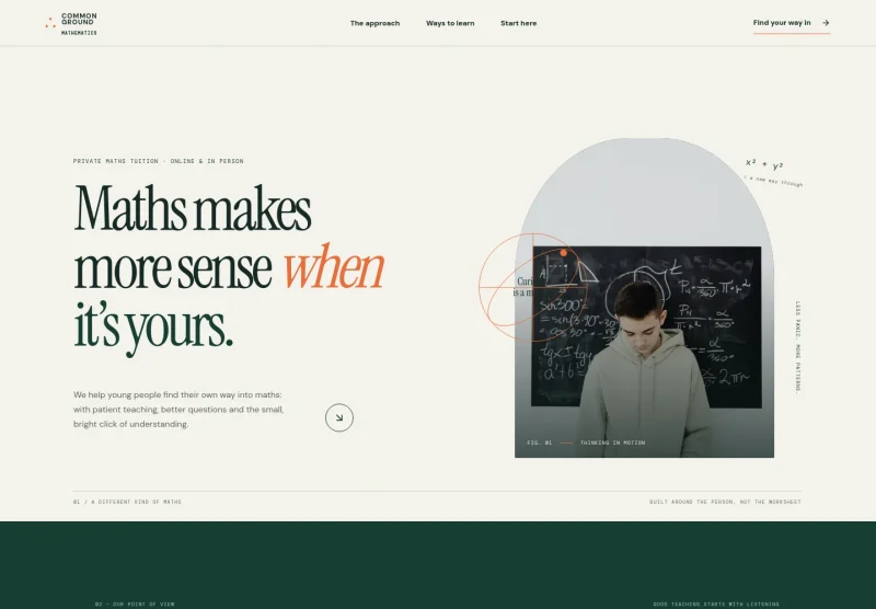 Math Tutor Website Template