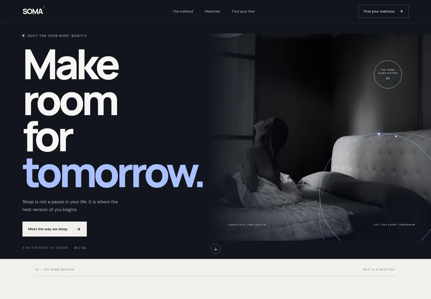 Mattress Website Template
