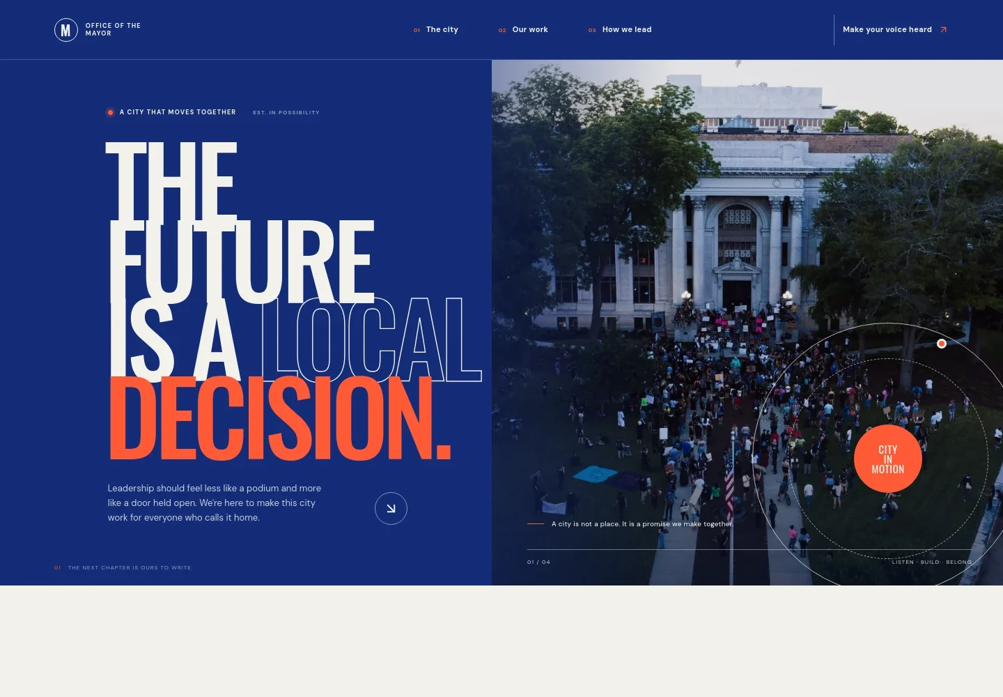 Mayor Website Template