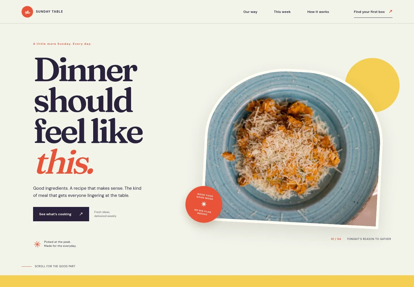 Meal Kit Website Template