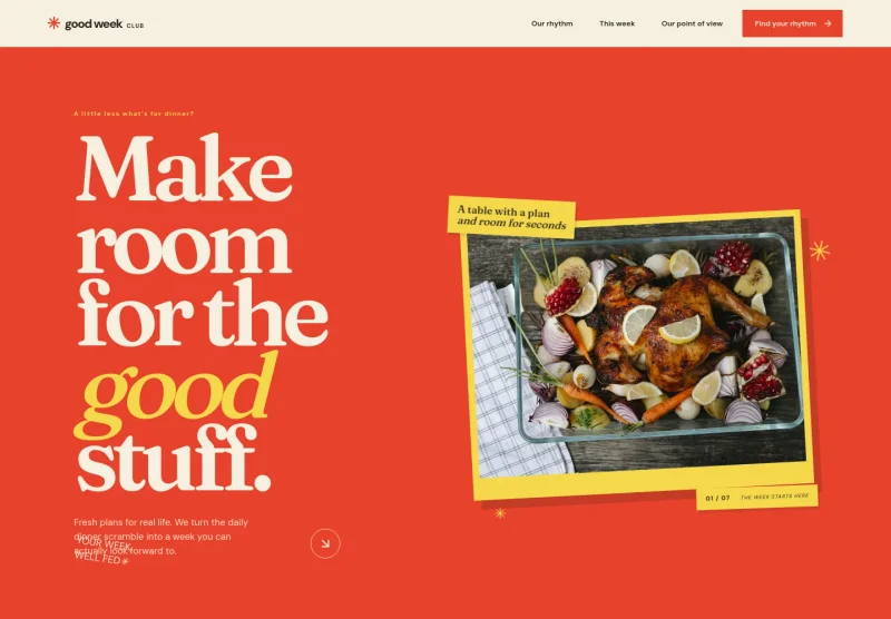 Meal Planning Website Template