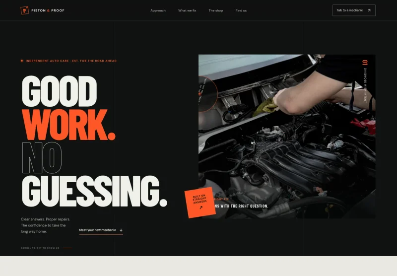 Mechanic Website Template