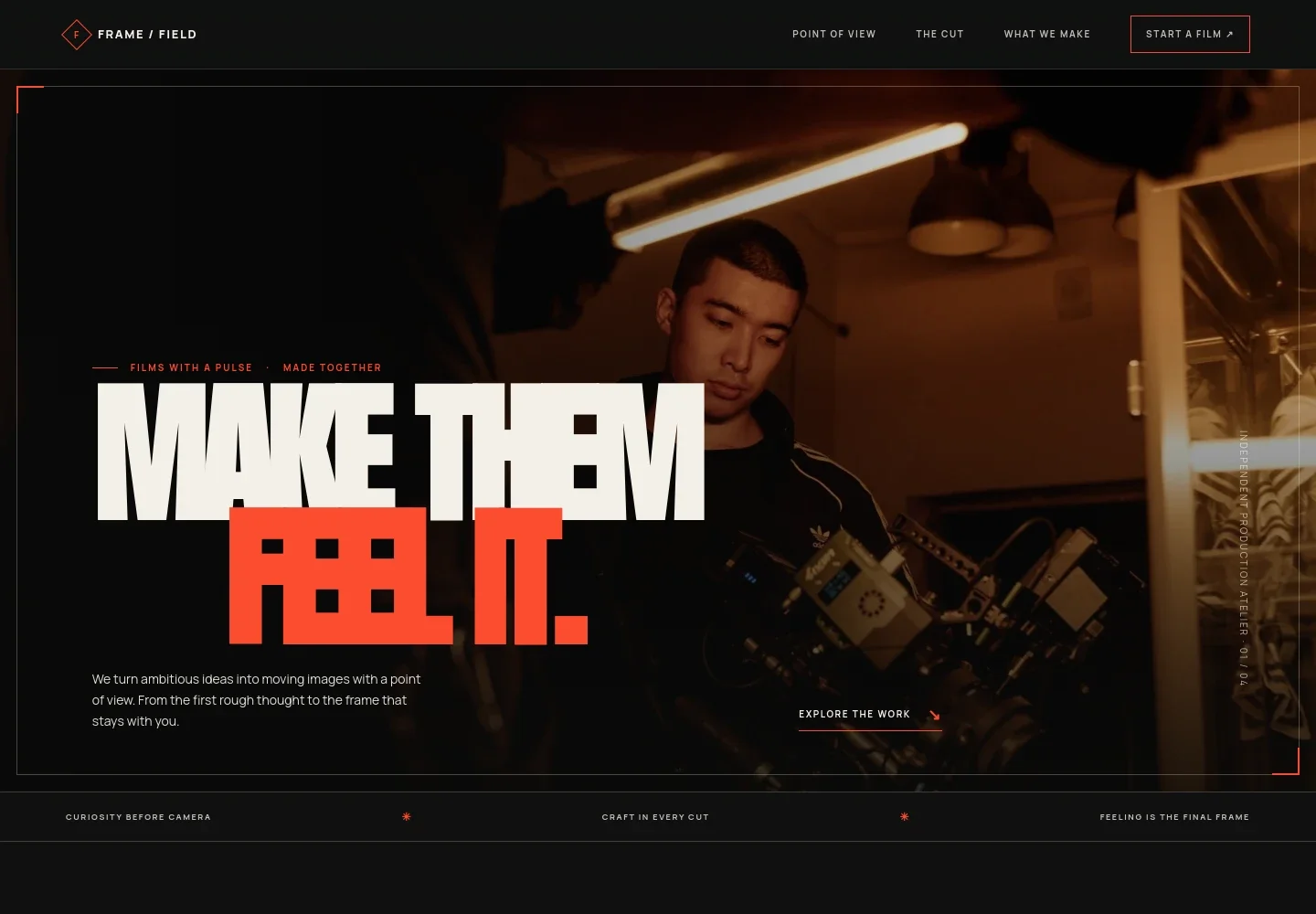 Media Production Website Template